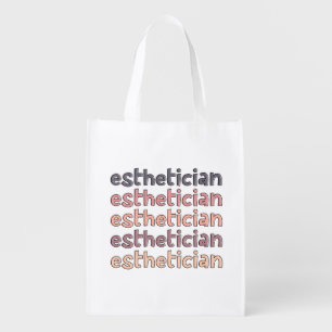 Esthetician Cosmetologist Beautician Cute Grocery Bag