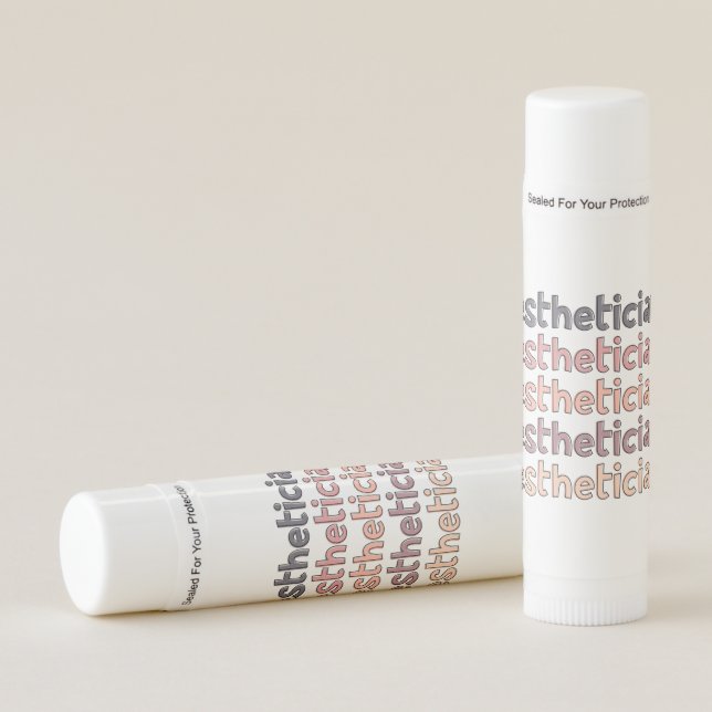 Esthetician Cosmetologist Beautician Cute Lip Balm (Front)
