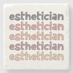 Esthetician Cosmetologist Beautician Cute Stone Coaster