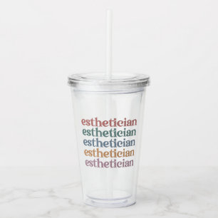 Esthetician Cosmetologist Beautician makeup artist Acrylic Tumbler