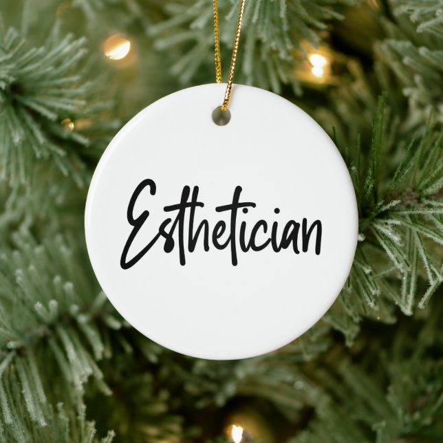 Esthetician Cosmetologist Beautician makeup artist Ceramic Ornament (Tree)