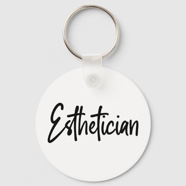 Esthetician Cosmetologist Beautician makeup artist Keychain (Front)