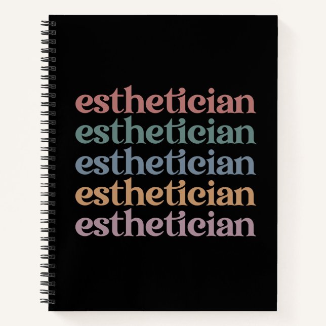 Esthetician Cosmetologist Beautician makeup artist Notebook (Front)