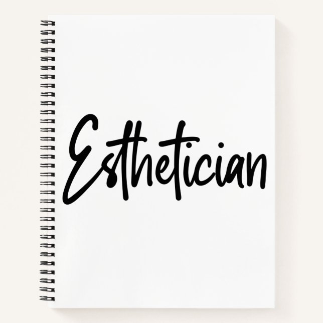 Esthetician Cosmetologist Beautician makeup artist Notebook (Front)