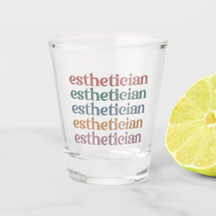 Esthetician Cosmetologist Beautician makeup artist Shot Glass