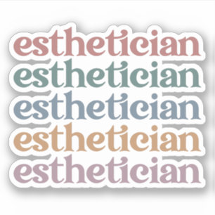 Esthetician Cosmetologist Beautician makeup artist Sticker