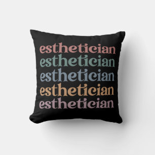 Esthetician Cosmetologist Beautician makeup artist Throw Pillow