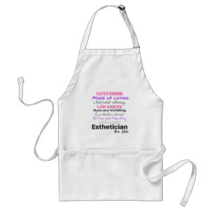 Esthetician for life adult apron