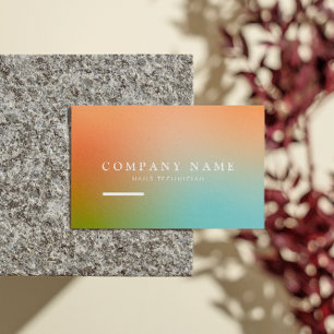 Esthetician Holographic Gradient Social Media Icon Business Card