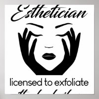 Esthetician Licensed To Exfoliate