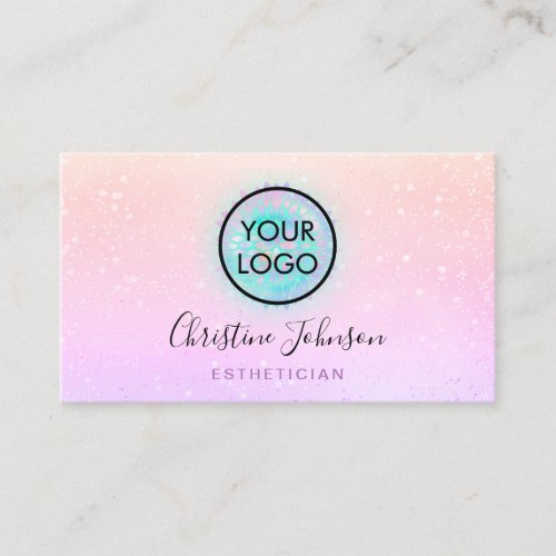 esthetician logo design business card