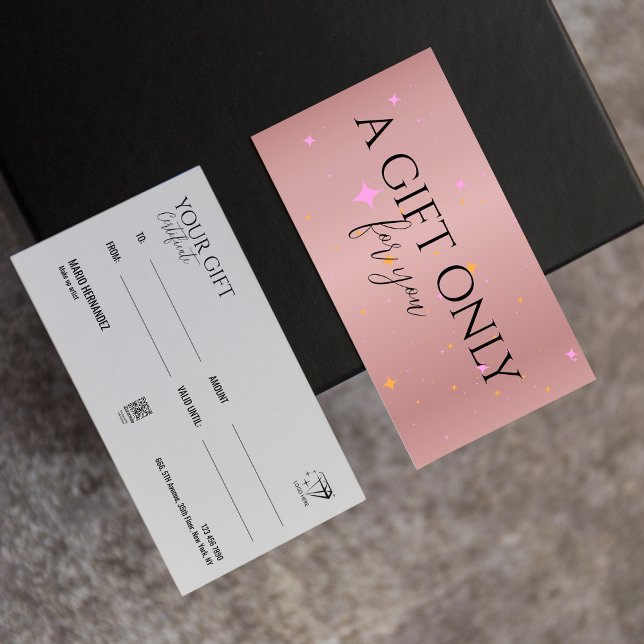 Esthetician Rose Gold Certificate Gift Card (Esthetician Rose Gold Certificate Gift Card)