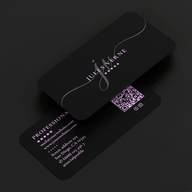 Esthetician Script Initials Med Spa Therapist Business Card (Esthetician Script Initials Med Spa Therapist Business Card
)