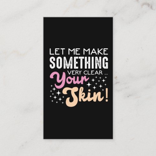 Esthetician Skin Care Make Up Artist Cosmetician Business Card