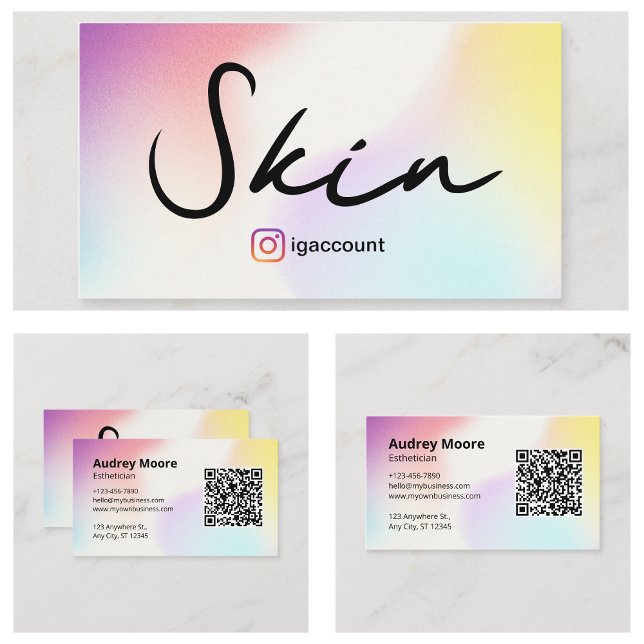 Esthetician Skincare Beauty Services Business Card (Esthetician Skincare Beauty Services Business Card
)