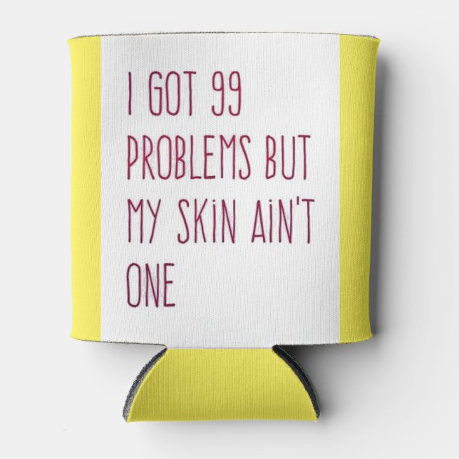 Esthetician skincare consultant funny cozie gift can cooler (Front)