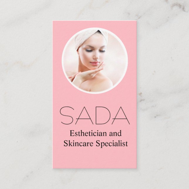  Esthetician Skincare Specialist Business Card (Front)