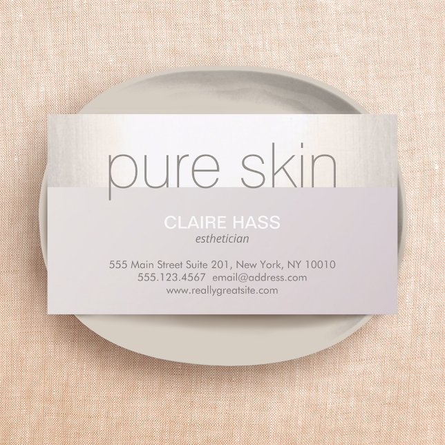 Esthetician Spa Salon Business Card (Creator Uploaded)