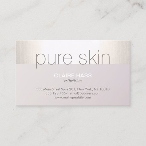 Esthetician Spa Salon Business Card