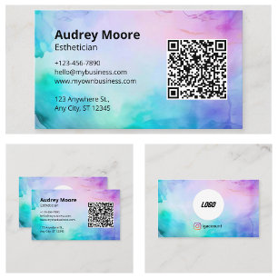 Esthetician Templates Logo Business Card