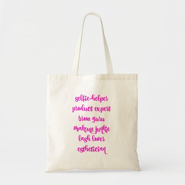 esthetician ||| {TOTE} Tote Bag (Front)