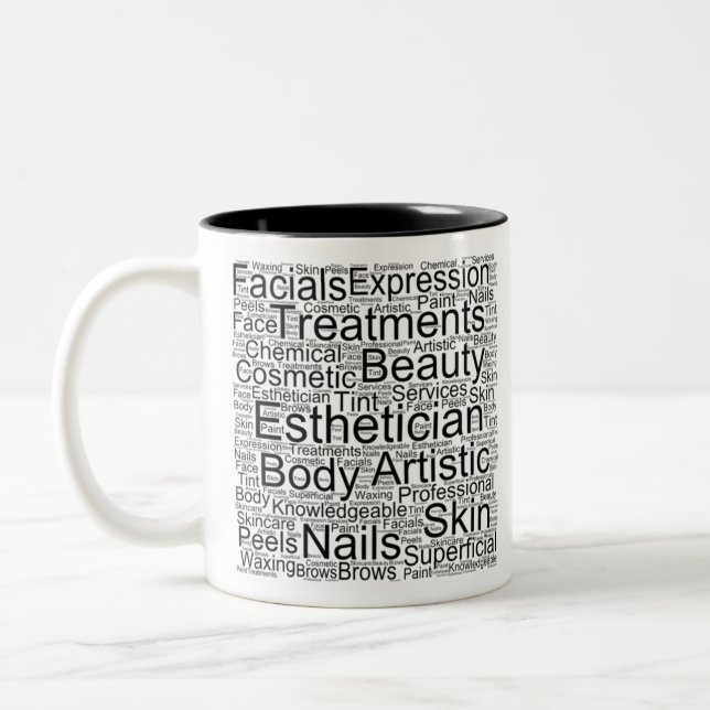 Esthetician Two-Tone Coffee Mug (Left)