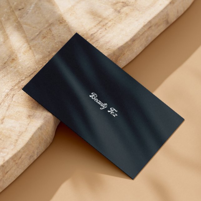 Esthetician Typography Black White Gray Grey  Business Card (Esthetician Typography Black White Gray Grey Business Card)