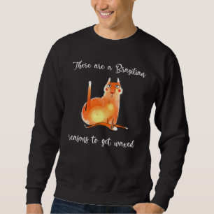 Esthetician Waxing Pun Brazilian Reasons To Get Wa Sweatshirt