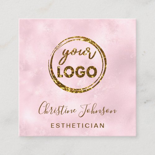 esthetician your logo square business card