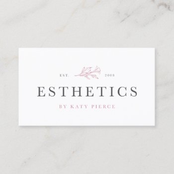 Esthetics By Katy Business Card by fancybelle at Zazzle