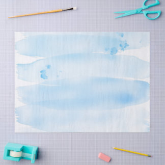 Estilo Acuarela Azul – Minimalista, Fresco y Elega Tissue Paper