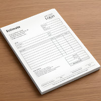 Estimate Form Professional Business