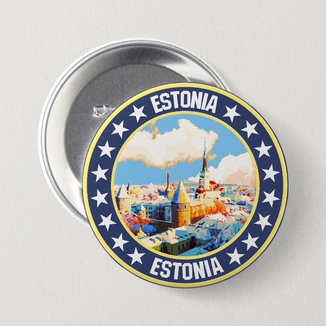 Estonia                                            button (Front & Back)