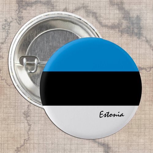 Estonia button patriotic Estonian Flag Button