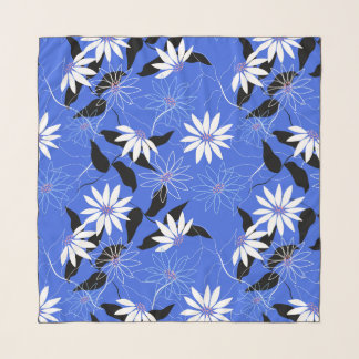 Estonia chiffon scarf. Estonian colors flowers Scarf