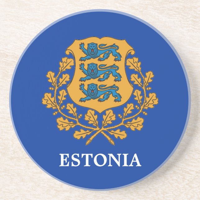 Estonia Coaster! Sandstone Coaster (Front)