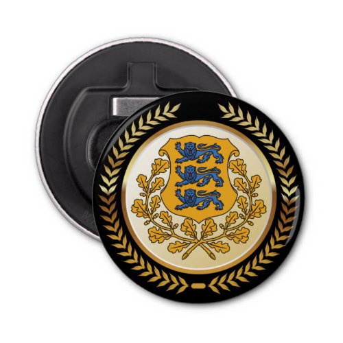 Estonia Coat of Arms Bottle Opener