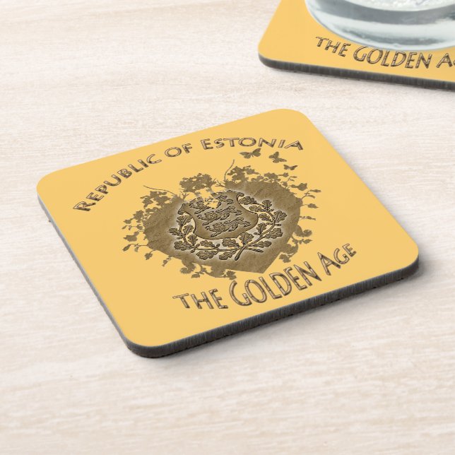 Estonia Cork Coaster! Drink Coaster (Left Side)