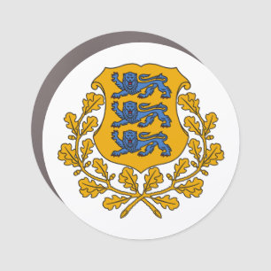 Estonia country coat arms symbol emblem flag car magnet