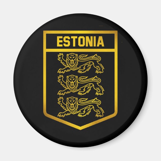 Estonia Emblem Magnet (Front)