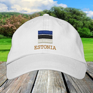 Estonia & Estonian Flag fashion / Patriots Embroidered Baseball Cap