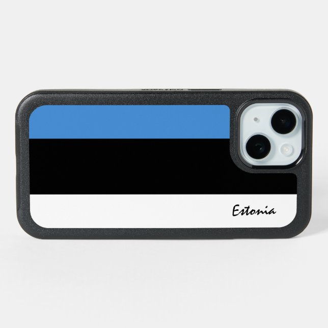 Estonia & Estonian Flag fashion, travel /sport iPhone 15 Case (Back Horizontal)