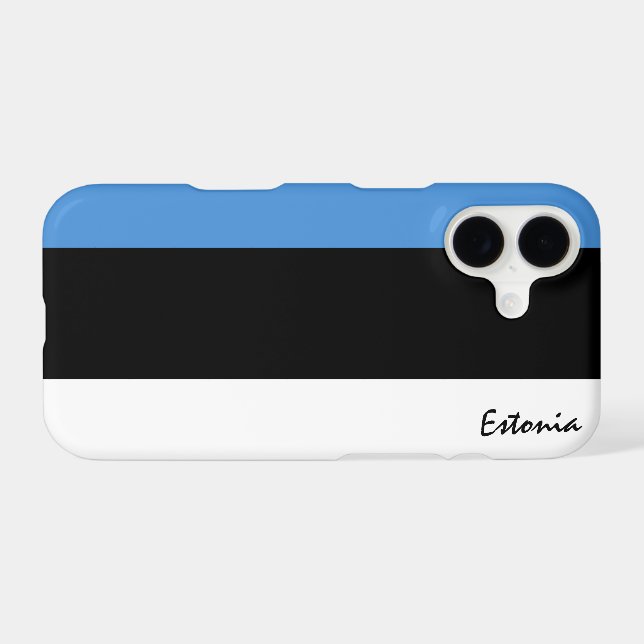Estonia & Estonian Flag fashion, travel / sports Case-Mate iPhone Case (Back (Horizontal))