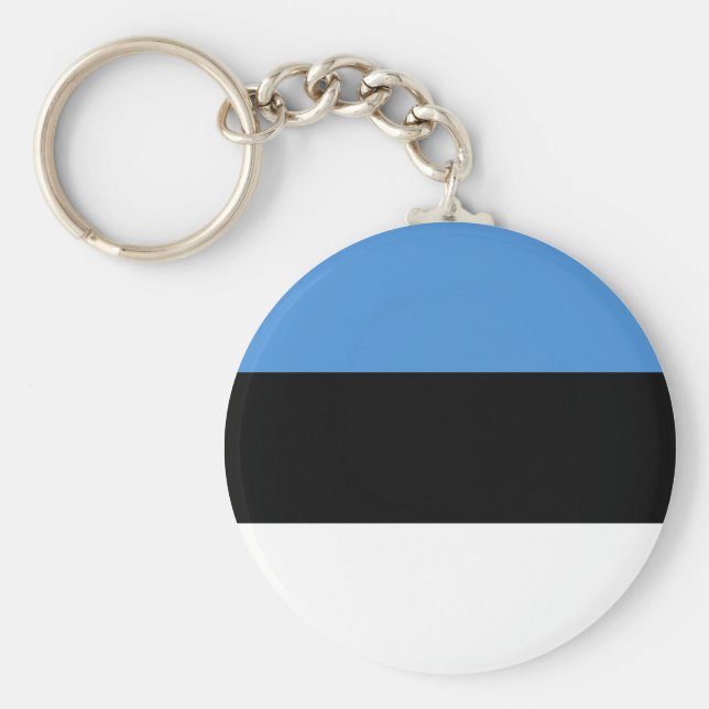 Estonia (Estonian) Flag Keychain (Front)