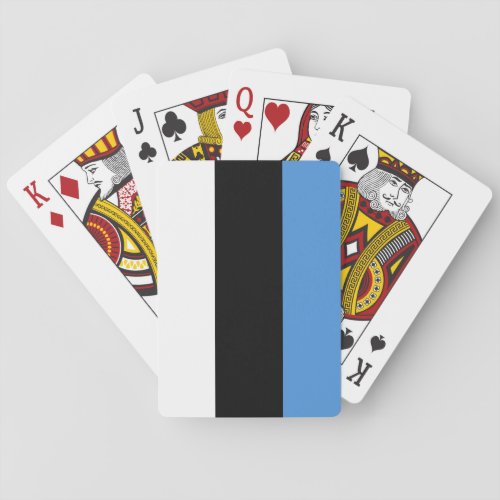 Estonia Estonian Flag Playing Cards