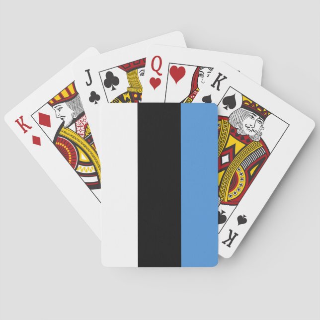 Estonia (Estonian) Flag Poker Cards (Back)