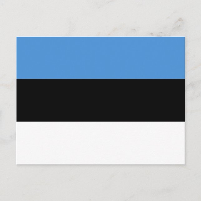 Estonia (Estonian) Flag Postcard (Front)
