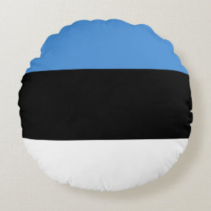 Estonia (Estonian) Flag Round Pillow