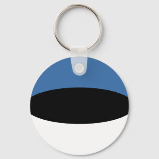 Estonia Fisheye Flag Keychain