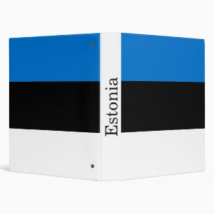 Estonia Flag 3 Ring Binder